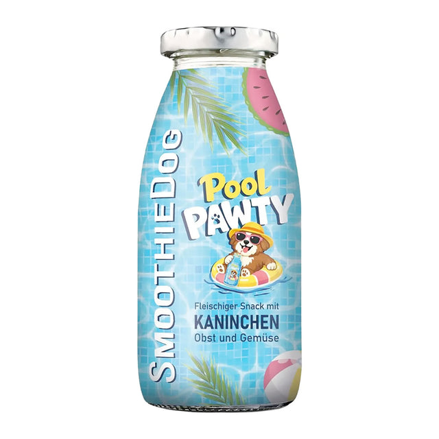 SmoothieDog Hundesmoothie, Pool Pawty, Kaninchen Fleischsnacks 1 x 250 ml