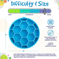 Sodapup Antischlingnapf | eBowl Honeycomb, Blau Interaktiv