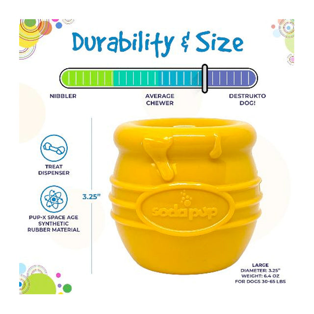 Sodapup Leckerlispender PUP-X Honey Pot, Yellow Interaktiv