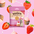 Soopa Hundeleckerli Healthy Bites, Strawberry & Coco-Cream Cupcake Hundeleckerli