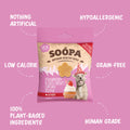 Soopa Hundeleckerli Healthy Bites, Strawberry & Coco-Cream Cupcake Hundeleckerli