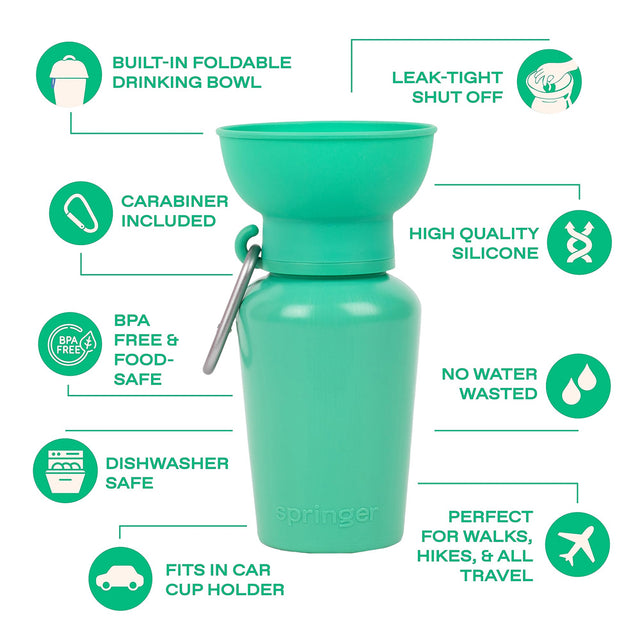 Springer Travel Bottle The Flip, Mango/Zitrone 590ml Trinkflasche