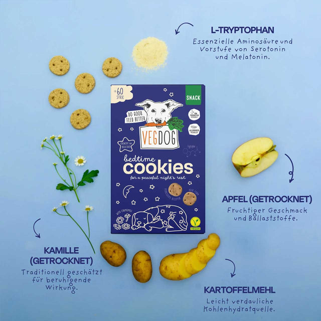 VEGDOG Hundekekse Bedtime Cookies Hundekeks