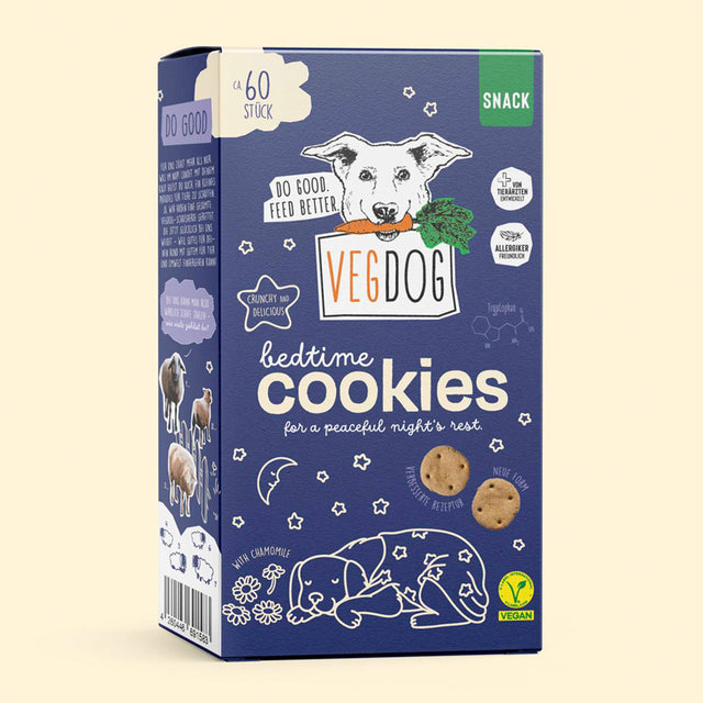 VEGDOG Hundeleckerli, Bedtime Cookies Veggie