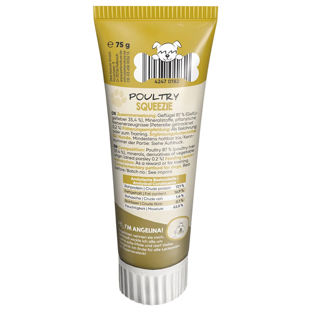 Yummeez Classic Squeezie Geflügel, 75g Trainingssnack