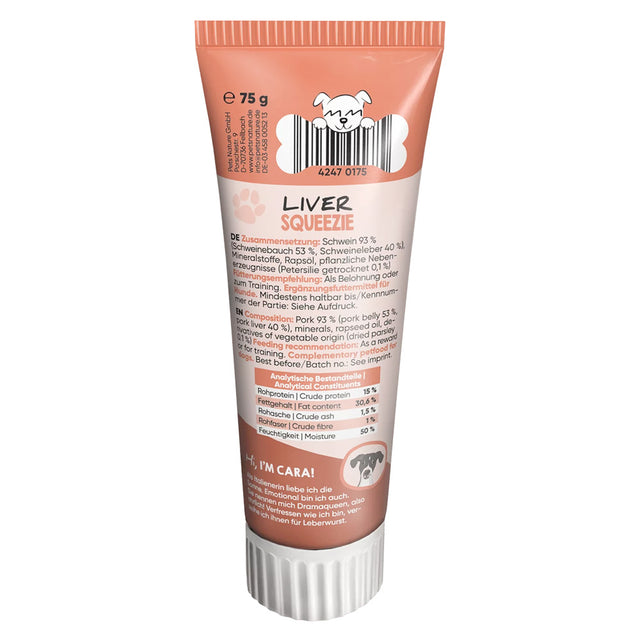 Yummeez Classic Squeezie Leber, 75g Trainingssnack