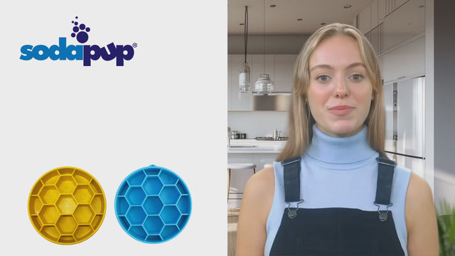 Sodapup Antischlingnapf | eBowl Honeycomb, Blau Interaktiv