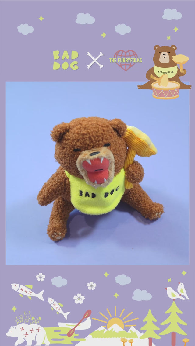 The FurryFolks Hundespielzeug, Happy Bear Tofino Interaktiv