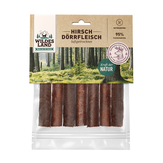 Dörrfleisch Hirsch, 7 Stück