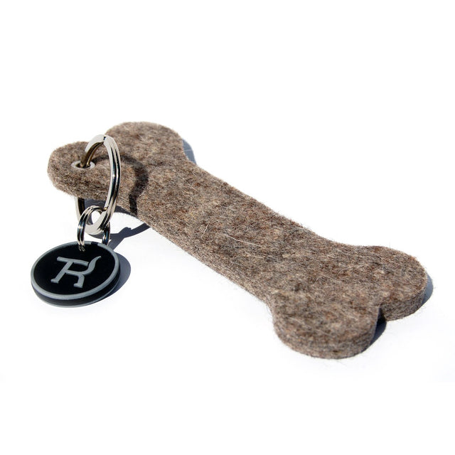 Treusinn | Schlüsselanhänger Filz Knochen - Hund von Eden